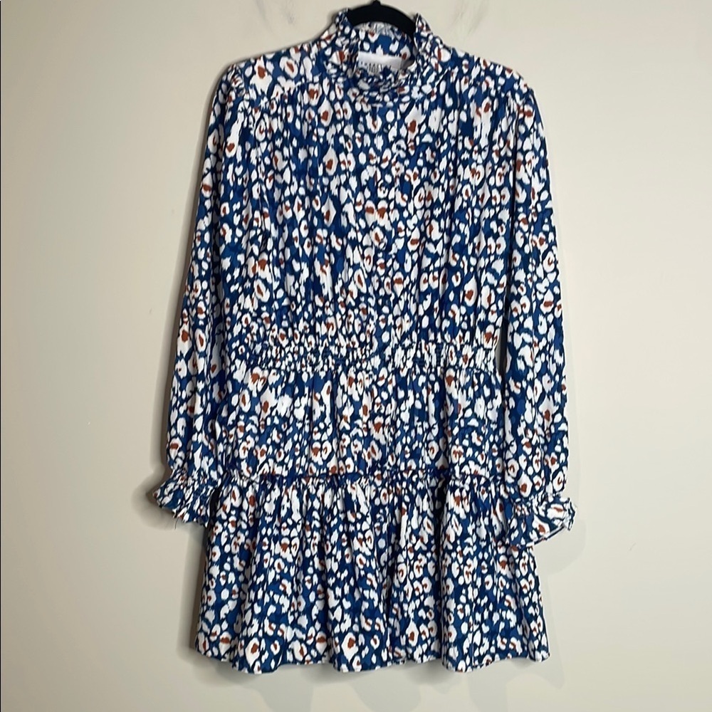 The Shirt by Rochelle Behrens | Leopard Print Longsleeve Dress Size Medium